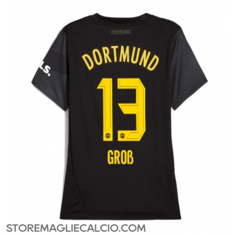 Borussia Dortmund Pascal Gross #13 Maglia Gara Trasferta Repliche 2024-25 Donna Maniche Corte
